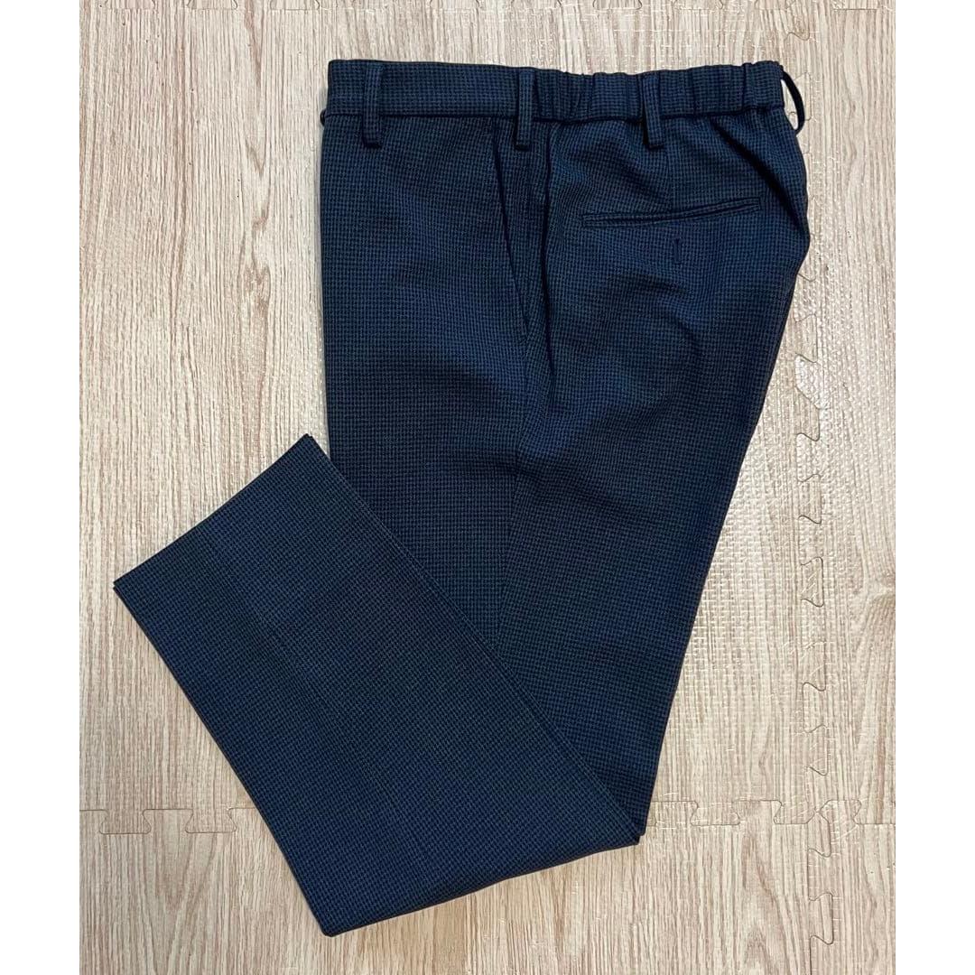 PLST Navy plaid slacks S size