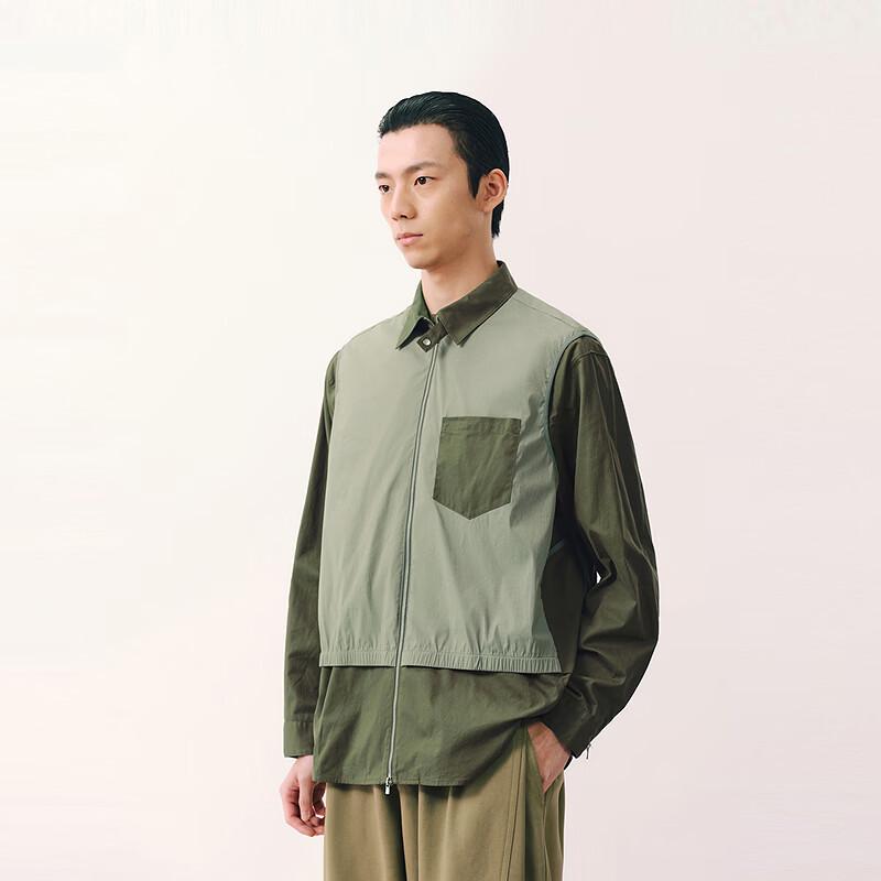 CROQUIS Men's 2026 Spring H-Fit Long-Sleeve Shirt Collar Jacket