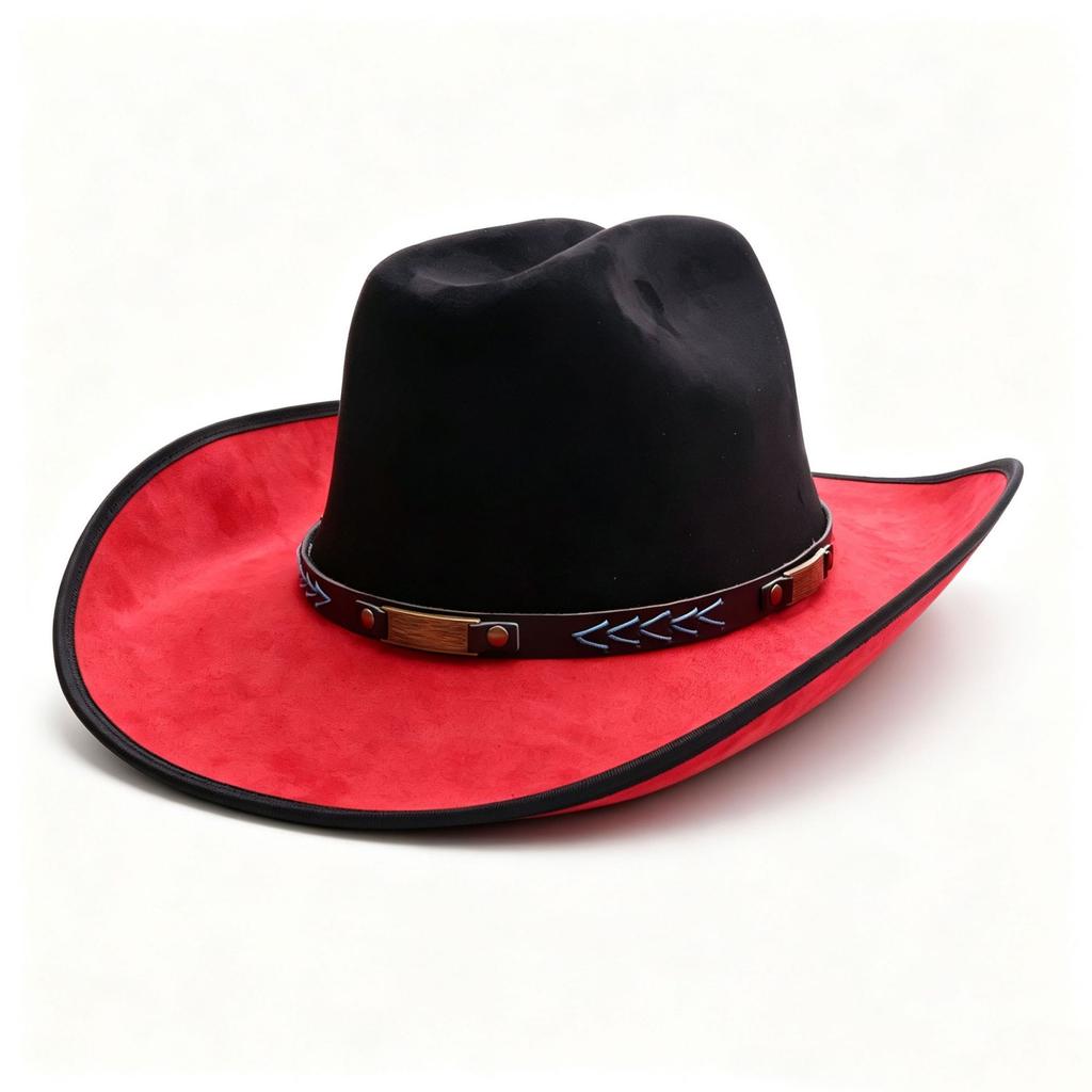 Fashion Accessories Western Cowboy Hat New Versatile Autumn and Winter Cowboy Hat Hot-selling Contrasting Color Ethnic Style Hat