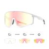 Photochromic Polarized Cycling Glasses, UV Protection Windproof Sports Sunglasses, Lightweight Men Women Safety Eyewear for Mountain Bike Running
