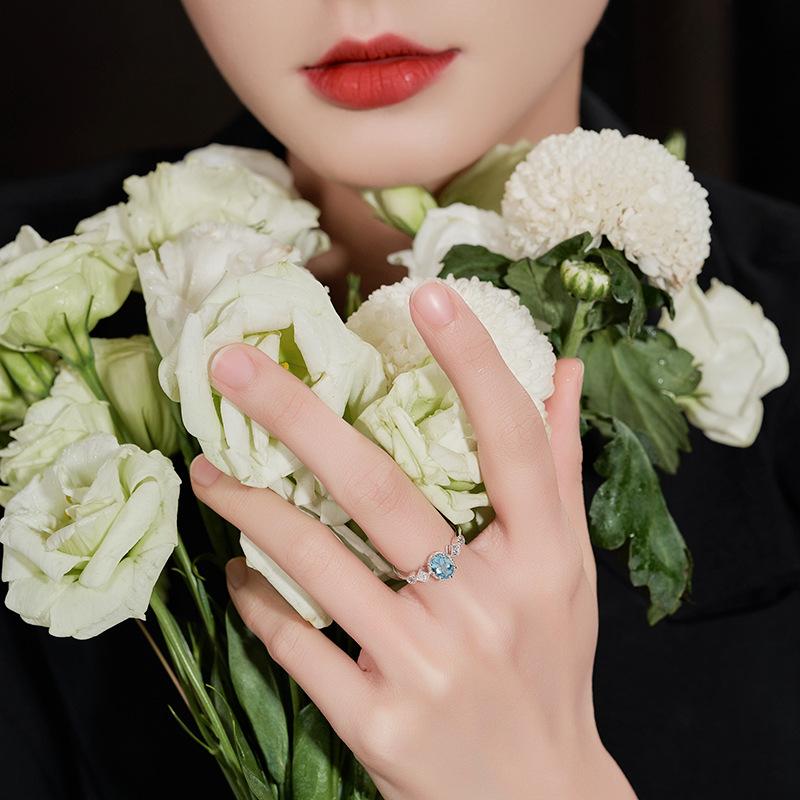 Lindon Klassischer Zirkonring aus Kupferlegierung, Damenschmuck, Hochzeitsversprechen, Partygeschenk