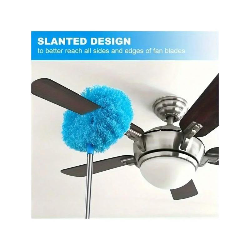 1pc Microfiber Ceiling Fan Duster Extends Up To Long Handled Dust Locking Reusable and Cleaner Brush for Effortless Cleaning
