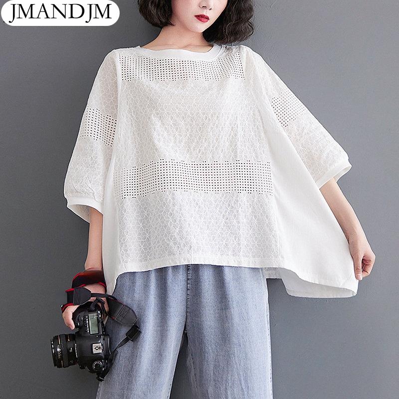 

2023 Большие размеры, весенняя кружевная блузка, повседневная рубашка, женская одежда с принтом, белая свободная футболка с длинным рукавом
