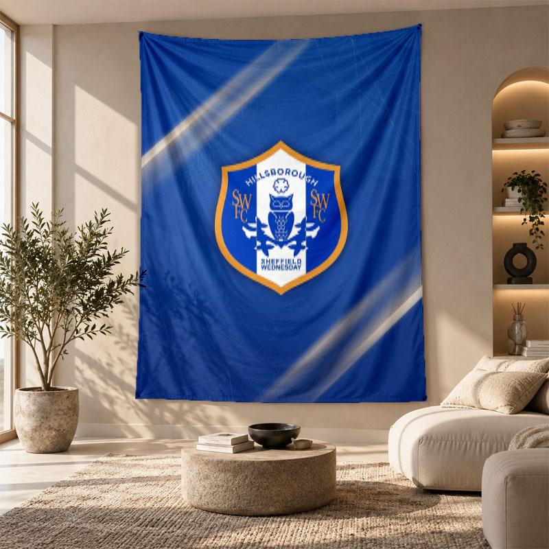 Decorative Tapestry,Sheffield Wednesday Printed Wall Art, Lightweight Wall Hanging For Bedroom Background