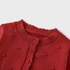 Tongtai Baby Girl Pure Cotton Knit Cardigan