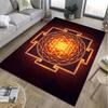 1PC Symbol Sri Yantra Patter Carpet for Living Room Bedroom Bedside Bathroom Floor Mat Area Rug Kids Room Play Mat for Gift