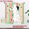 2D flat printing 2pcs Window Curtains Cute Dalmatian Dog Stars Digital Printed Polyester Drapes Party Decorations Use for All