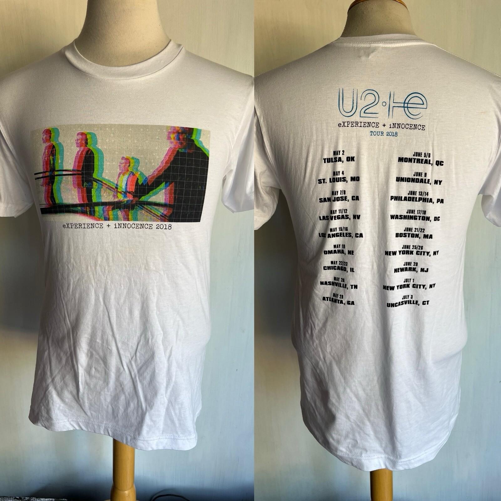 U2 2018 Official eXPERIENCE  iNNOCENCE North America Tour Dates T-shirt Small S