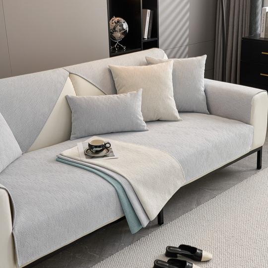 Jacquard Waterproof Chenille Sofa Cushion, Universal for All Seasons, New Anti-slip High-end Sofa Cover Cover Cloth