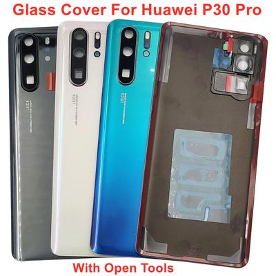 For Huawei P30 Pro OEM A+ New Battery Cover Hard Back Lid Door Rear Housing Panel + Camera Frame Lens + Adhesive LOGO