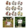 2 Pieces Silk Flowers Artificial Flower Swag Flower Arrangement Wedding Arch Wreath, Floral Backdrop for Reception Door