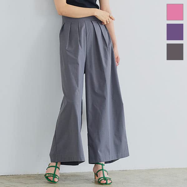 Kobe Salat Falten Weite Hose Einheitsgröße Rosa [M3719]