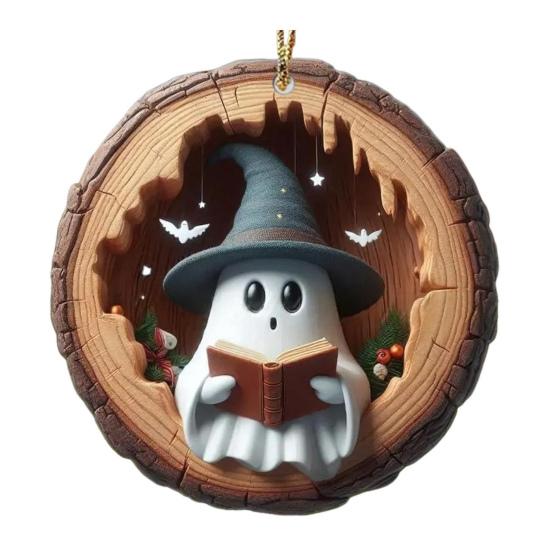 Animal Christmas Ornament 2D Flat Forest Animal Xmas Tree Ornament Acrylic Hanging Woodland Pendant for Garden Tree Home Decor