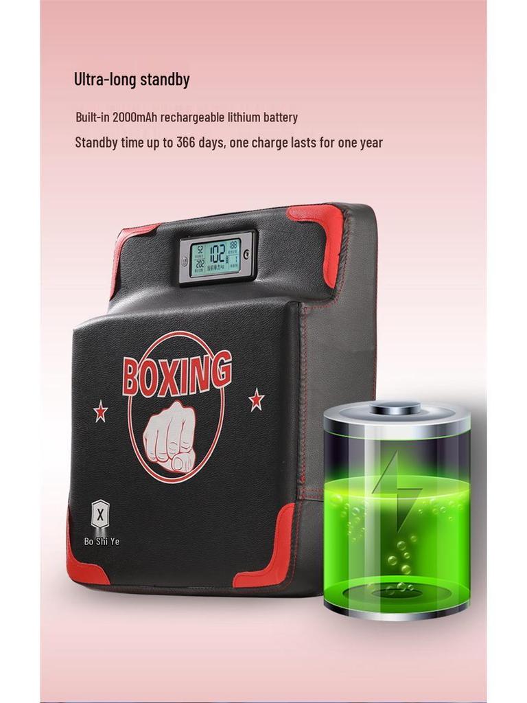 Boxing Smart Voice-Activated Punching Bag: Portable Punch Power & Speed Tester