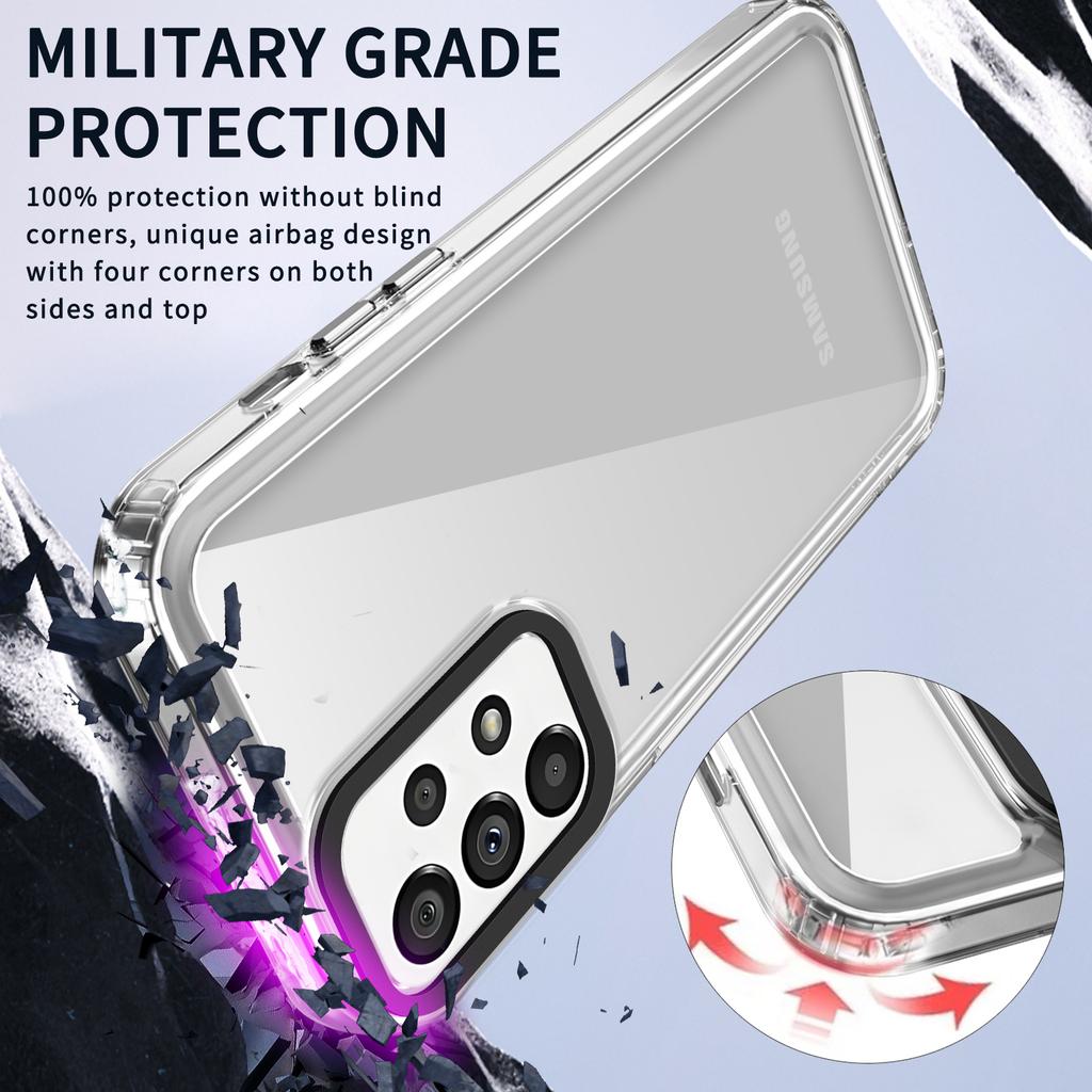 For Samsung Galaxy A52 5G/A52 4G/A52s 5G Clear Cases Anti-Scratch PC+TPU Phone Cover