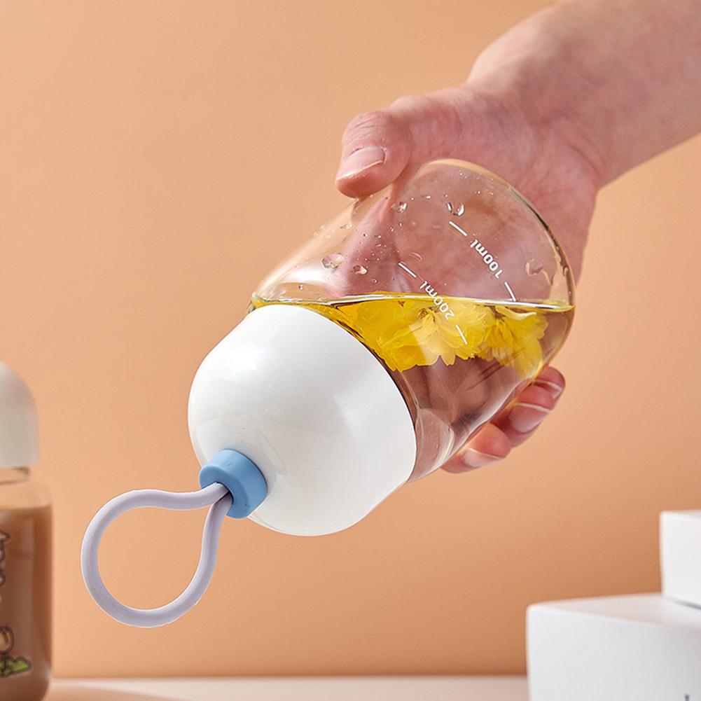 Einfache Milchglasflasche mit Skala Mehrzweck Verschleißfester Wasserbecher für Barbecue Outdoor