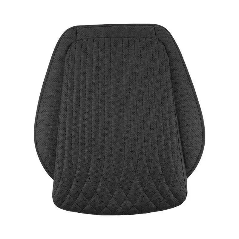 Breathable Car Seat Cushion Luxury Leather Commercial Vehicle Non-slip Support Pad Universal High Rebound Sponge Seat Cover