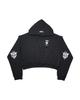 Polo Crop Hoodie_Black