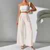 Women Fashion Casual Trousers High Waisted Wide Leg Pants