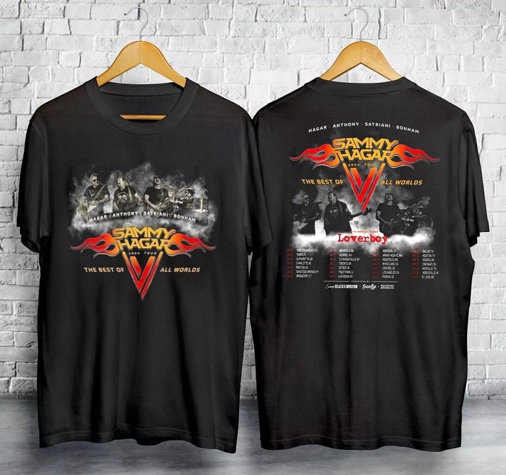 

Sammy Hagar The Best of All Worlds 2024 Tour TShirt Twoside Unisex T-Shirt XXXXL