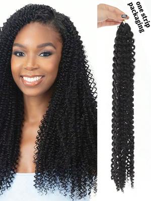 18 Inch Ocean Wave Crochet Hair Synthetic Deep Wave Twist Crochet Braiding Hair Extensions Ombre Afro Curls Passion Twist Hair