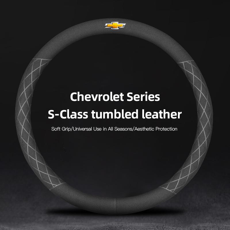 Suede Car Steering Wheel Cover Breathable Non Slip Accessories For Chevrolet Cruze Sonic Silverado Trax Camaro Captiva Equinox
