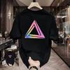 Y2k Style Unisexs Printed Tshirt Breathable Cotton O Neck Short Sleeve Tops Trend Streetwear Daily Casual Male Basic Shirts