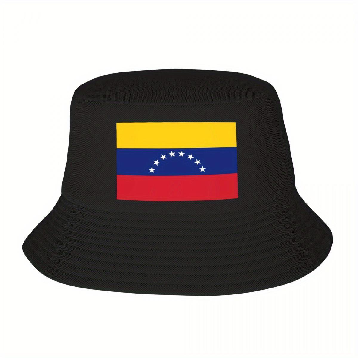 

Custom Unisex Flag Of Venezuela Bucket Hat Travel Beach Summer Fishing Hat