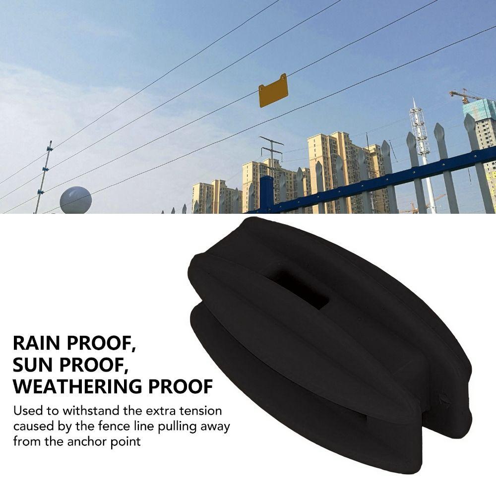 20PCS ABS Material Square Tube Post Insulator Compact Plastic Donut Insulator