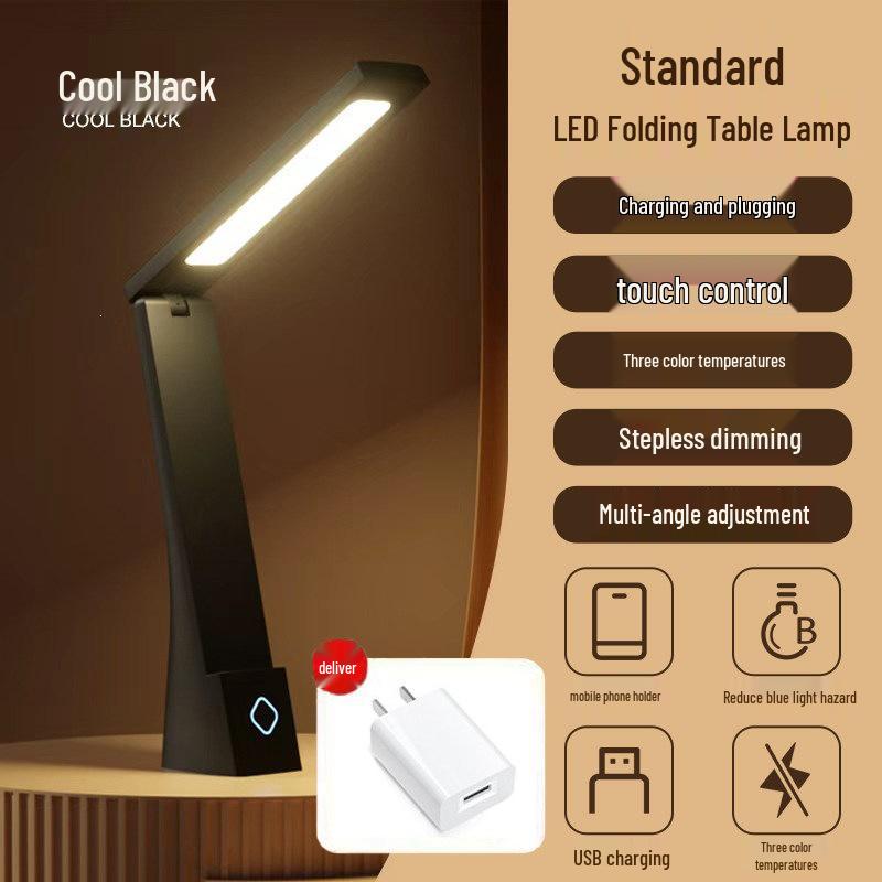 LED Eye-Protection Desk Lamp for Children's Study, Bedroom, Bedside, and Dormitory Use