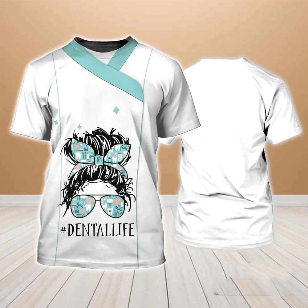 Cleaning Life Women's T Shirt for Women Clothes 3D Print Classic Fashion Short Sleeve Summer Tee Shirt Loose Casual T-Shirts