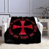 Kreuzzug Kreuz Templer Ritter Bedruckte Decke Flansch warme Decke Bettwäsche Picknickdecken Home Travel Born Geburtstagsgeschenk