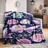1 manta ligera de franela Floral Fantasy, manta cómoda y cálida, para oficina y camping, sofá cama, sala de estar115