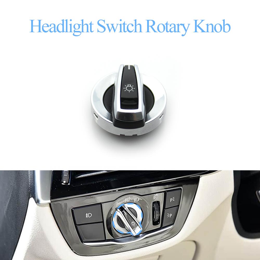 Car Front Dashboard Headlight Switch Rotary Knob Button Head Lamp Cover Panel For BMW 5 Series 6GT M5 G30 G31 G38 G32 F90