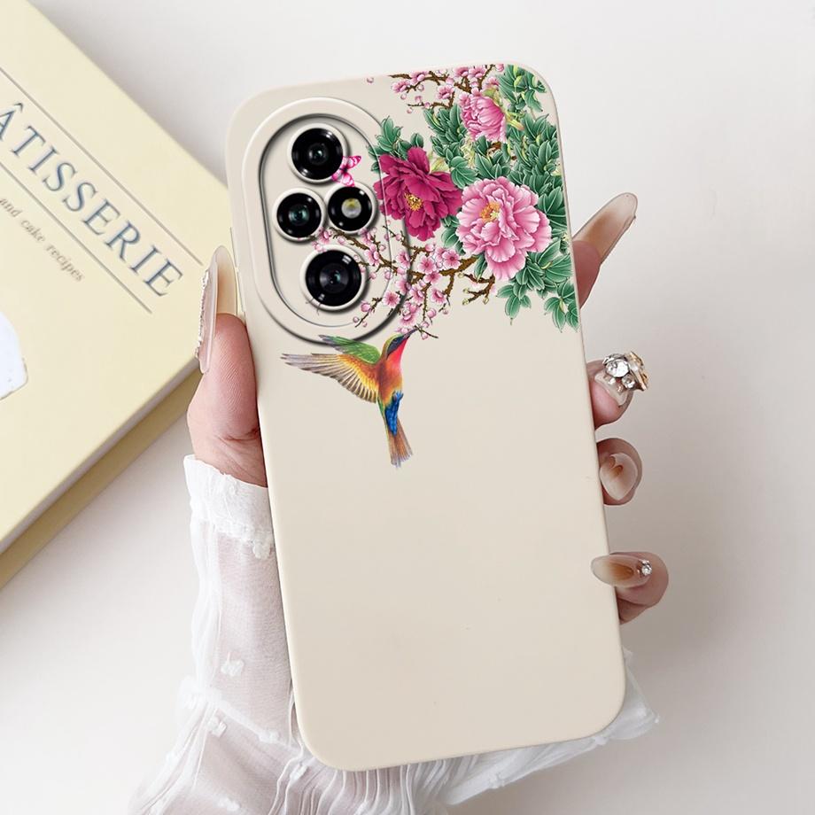 Für Honor 200 Pro 200 Lite Honor200 Hülle Abdeckung Weiches Silikon TPU Blume Schmetterling Girly Mode Malerei Honor 200Lite 200Pro