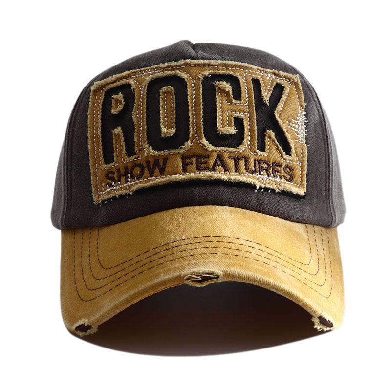 New Designer Letter Embroidered Stitching Washed Cotton Baseball Cap For Men Women Snapback Vintage Outdoor Sport Sun Protection Hat Gorras