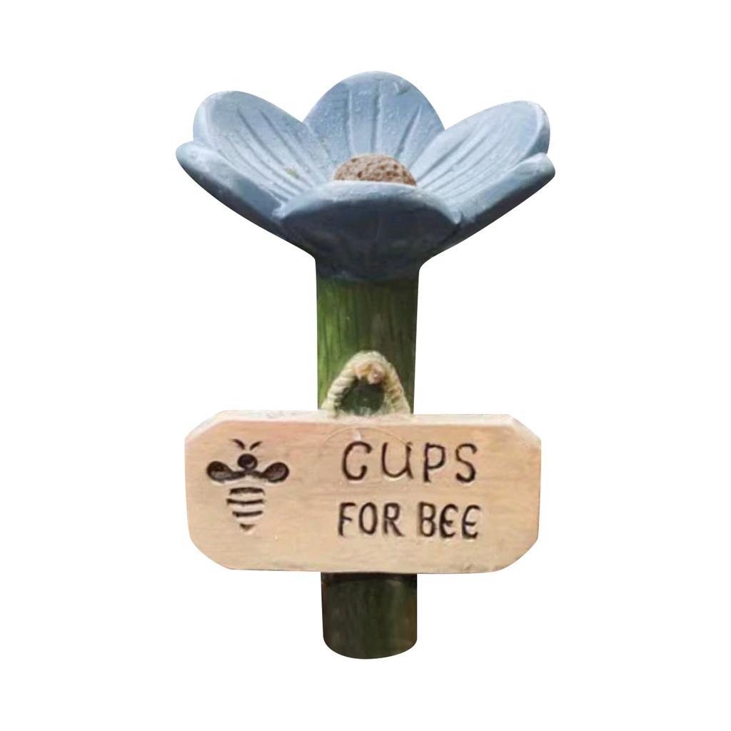 Bee Watering Station For Garden, Bee Water For Bees Garden, Flower-Shaped Ceramic Bee Watering Station, Feeder With Flower Design