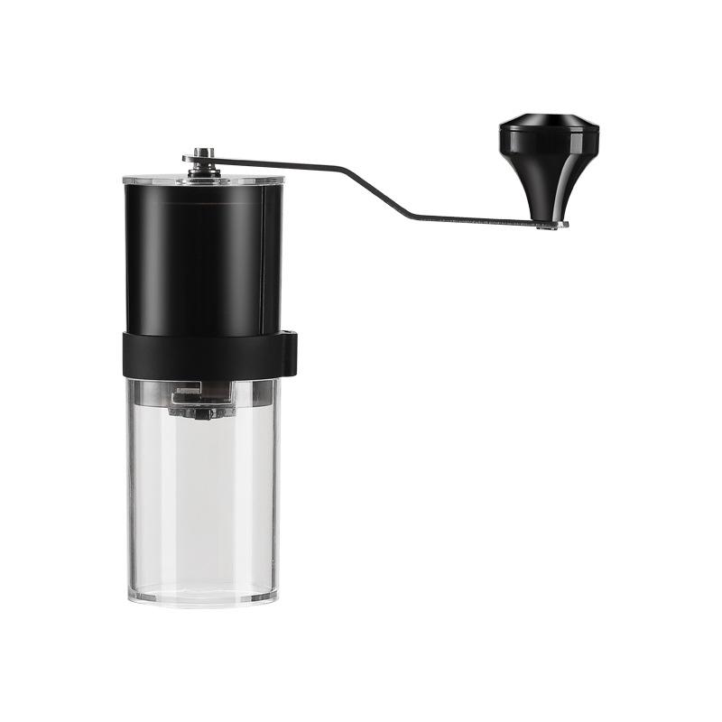 Portable Hand-Crank Coffee Grinder with Foldable Storage for Small Households