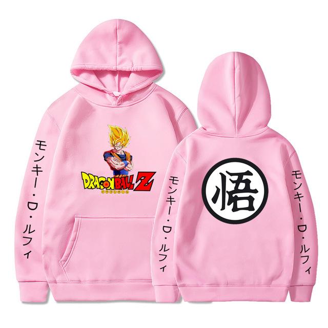 Anime Kreskówka Spersonalizowany Nadruk Sweter Męski i Damski Luźny Pulower Bluza z Kapturem