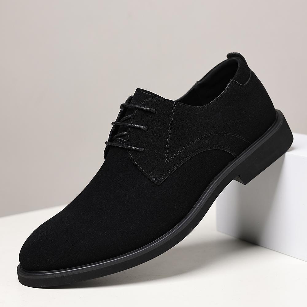 

Высококачественная мужская деловая обувь в британском стиле, мужские кожаные оксфорды, новая тенденция, мужская обувь для ходьбы из ПУ кожи 48 чёрный