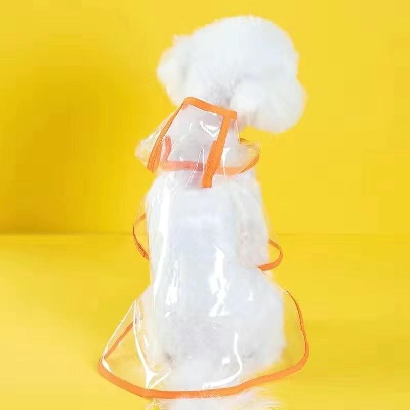 Haustier Hund Welpen Transparente Regenbekleidung Regenmantel Haustier Mit Kapuze Wasserdichte Jacke Kleidung Weiche PVC Kleine Hunde Regenmantel Welpen Regen Poncho