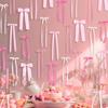 Multipurpose Silk Bowknot 25x9cm For Wall Window Display Birthday Celebration Wedding Backdrop Decoration Making Wreath