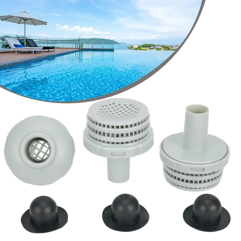 6pcs/set Swimming Pool Sprinkler Connector Kit With Outlet Filter Screen Inlet Nozzle For Intex Above-ground Pools Replace Part