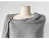 2025 New Style Australian Merino Wool Oblique Cut Cape with Gold Buckle