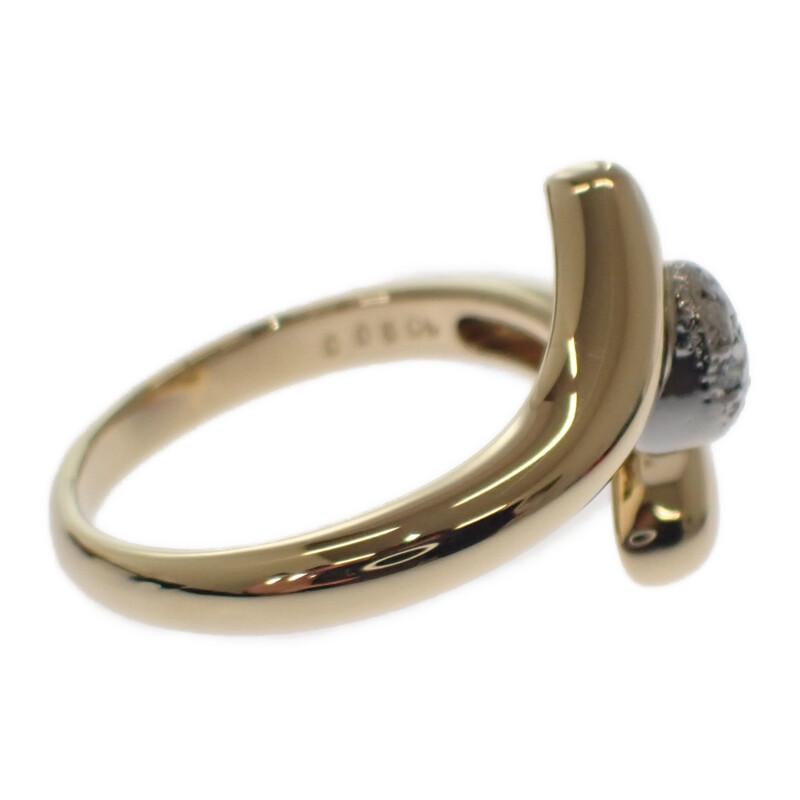 MIKIMOTO #11(JP Size) Ring K18 Yellow gold/Pt950Platinum Women