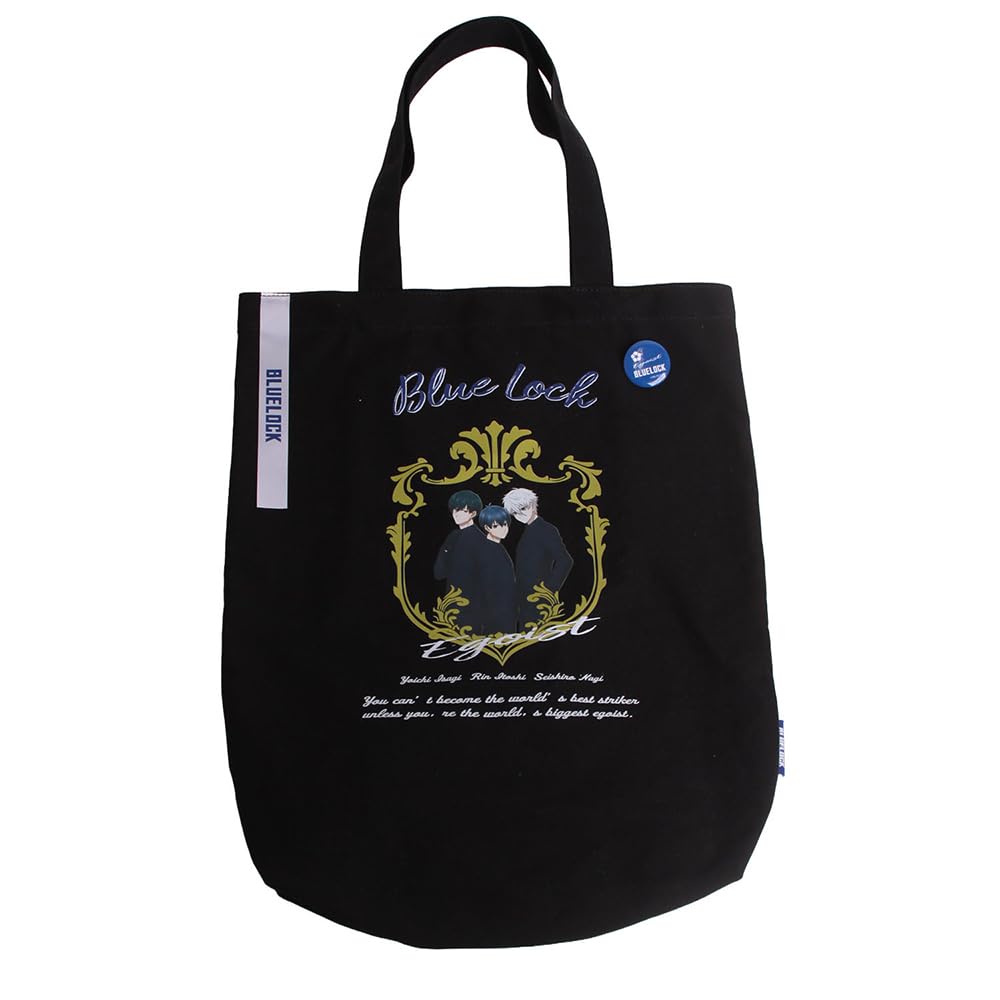 

Mist Forza Tote Bag Character Canvas Tote Suit Black [Blue Lock] Bag, Version, BLR02, чорний