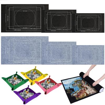 Tapis de Rangement pour Puzzle 1500-3000 Pièces Couverture de Rangement Portable Tissu Feutre Antidérapant Outil de Rangement pour Produit Fait Main DIY Adulte TMZ