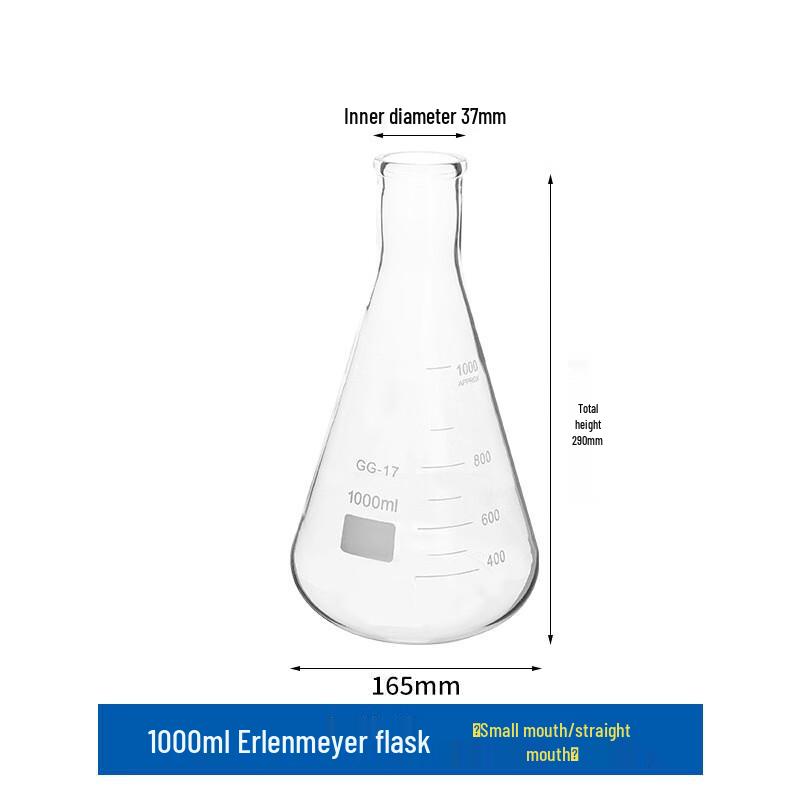 Seizes Graduated Erlenmeyer Flasks 1000ml