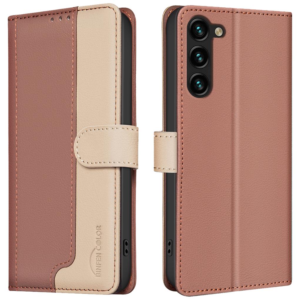 Für Samsung Galaxy S23+ Hülle Folio Flip Lederhülle RFID-Blockierung