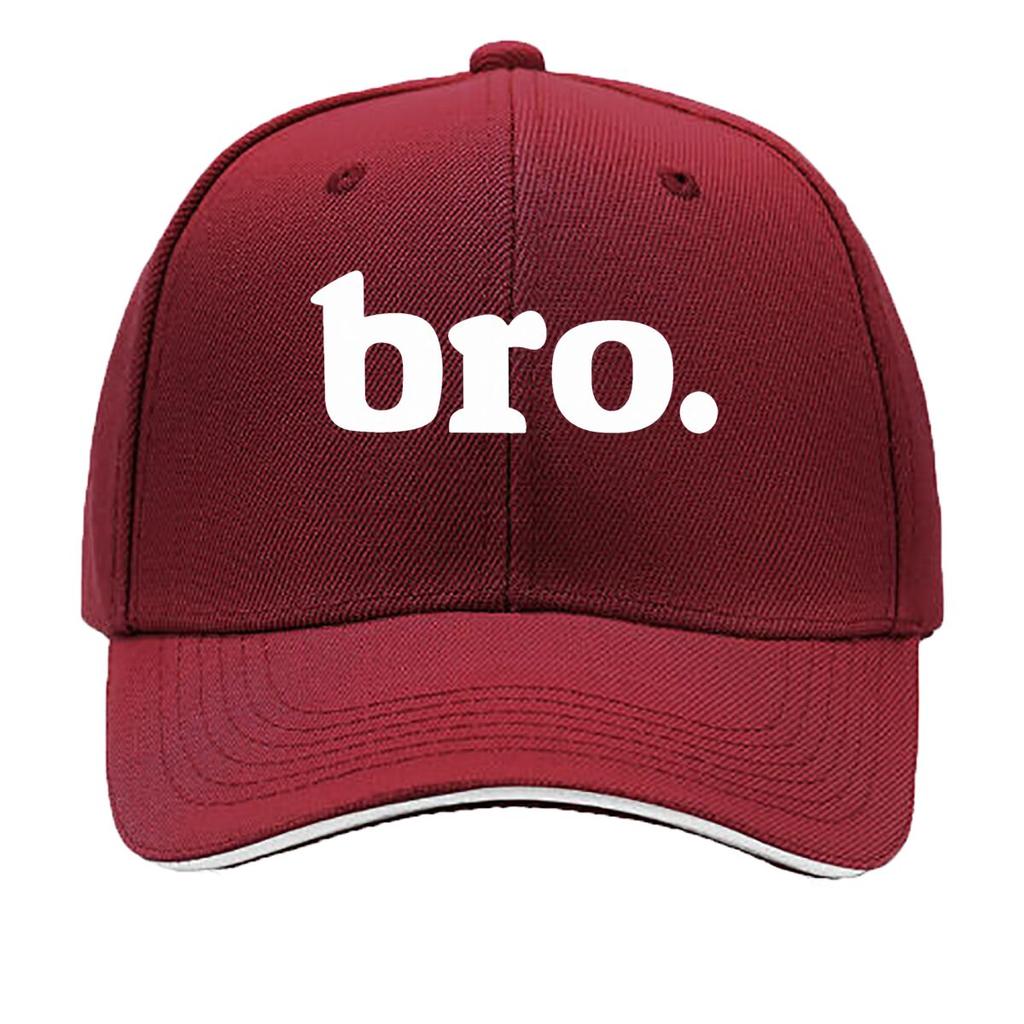Boys Bro Text Graphic Design Sandwich Baseball Cap Unisex Women Sun Cap Outdoor Workouts Hat